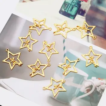 

10Pc Cute Fairy Star Resin Frame Pendant Open Bezel Setting Resin Jewelry Making