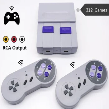 

Wireless Retro Mini TV Video Game Console Retro Game Console For Nes 8 Bit Games with 312 Built-in Games Double Gamepads