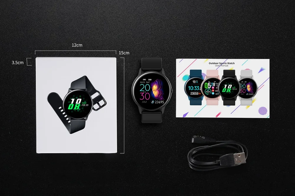 DT88 Смарт часы Ip68 Водонепроницаемый круглый сенсорный экран Smartwatch для мужчин женщин фитнес-трекер для измерения сердечного ритма спортивные модные часы для девочек