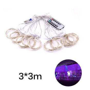 

3x1/3x3m LED Icicle String Lights Christmas xmas Fairy Lights Outdoor Home For Wedding/Party/Curtain/Garden Decoration