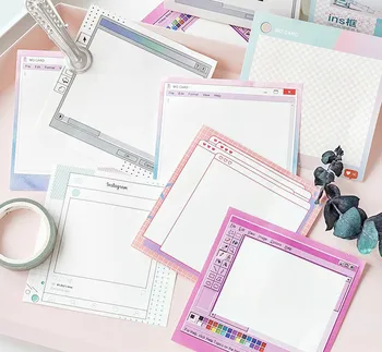 

30 Sheets Cool INS Frame Fashion Memo Pad 80mm*80mm