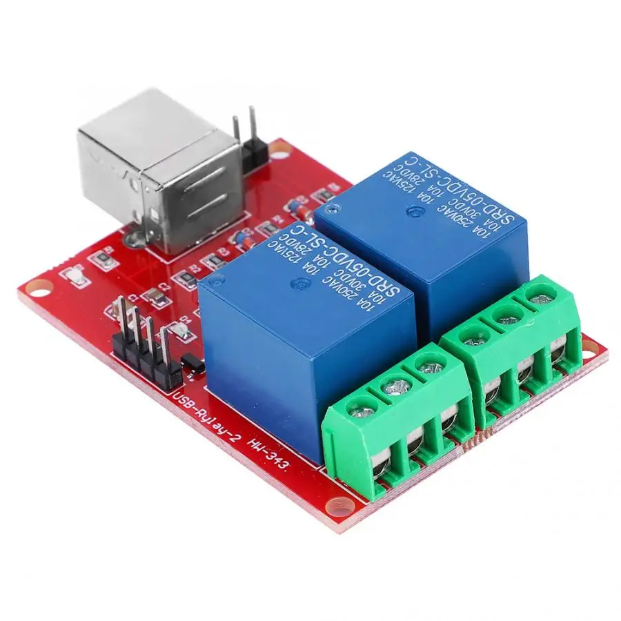 5V USB Управление переключатель 2 канальный релейный модуль компьютера ПК интеллигентая(ый) Управление переключатель