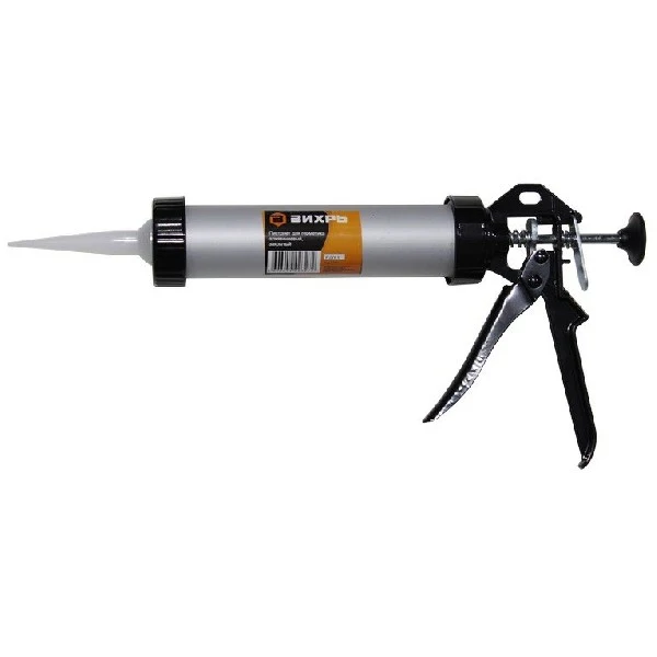 Пистолет для герметика Вихрь алюминиевый закрытый | Инструменты