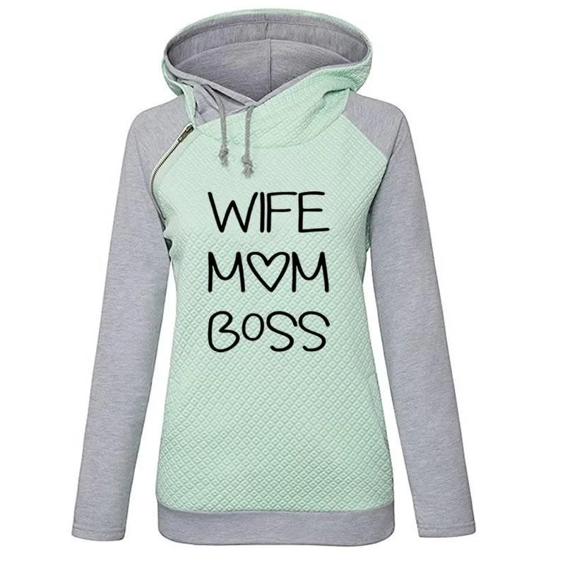 Новая мода жена принт "mom Boss" Толстовка Femmes толстовки Повседневная одежда молодые дни матери подарок гранж лозунг tumblr милый топ