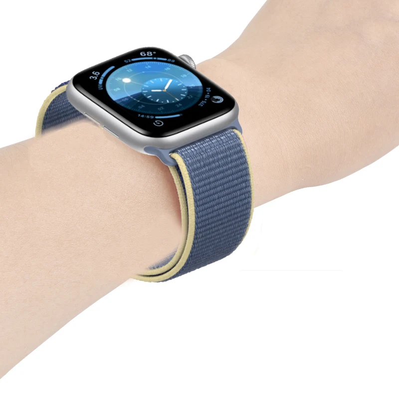 Ремешок для Apple watch band 5 4 44 мм 40 мм Sport Loop correa 42 мм 38 мм Iwatch series 3 2 ремешок для часов браслет дышащие аксессуары