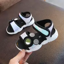 Модные крутые новые брендовые Детские сандалии, высокое качество, летняя пляжная детская обувь, лидер продаж, обувь для маленьких мальчиков и девочек