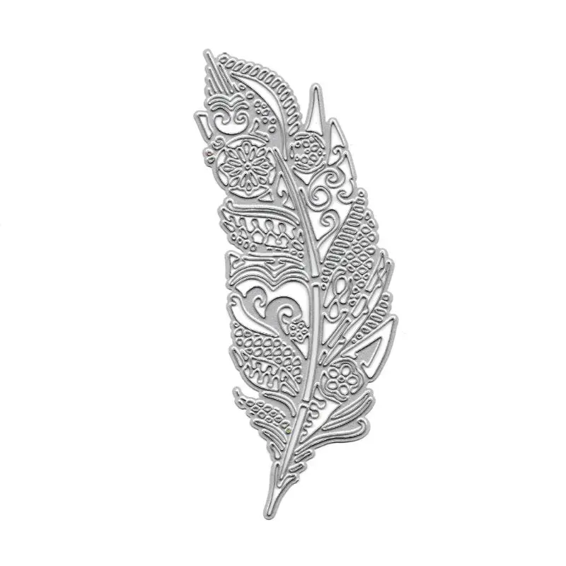 

Feather Leaf Metal Cutting Dies Stencil DIY Scrapbooking Album Stamp Paper Card Embossing Decor Craft