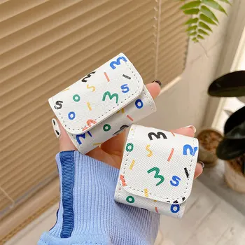 

Fashion Simple numbers Case For AirPods 1 2 Pro Box Bag Wireless Bluetooth Earphone Protective Cover Accessories Lanyard