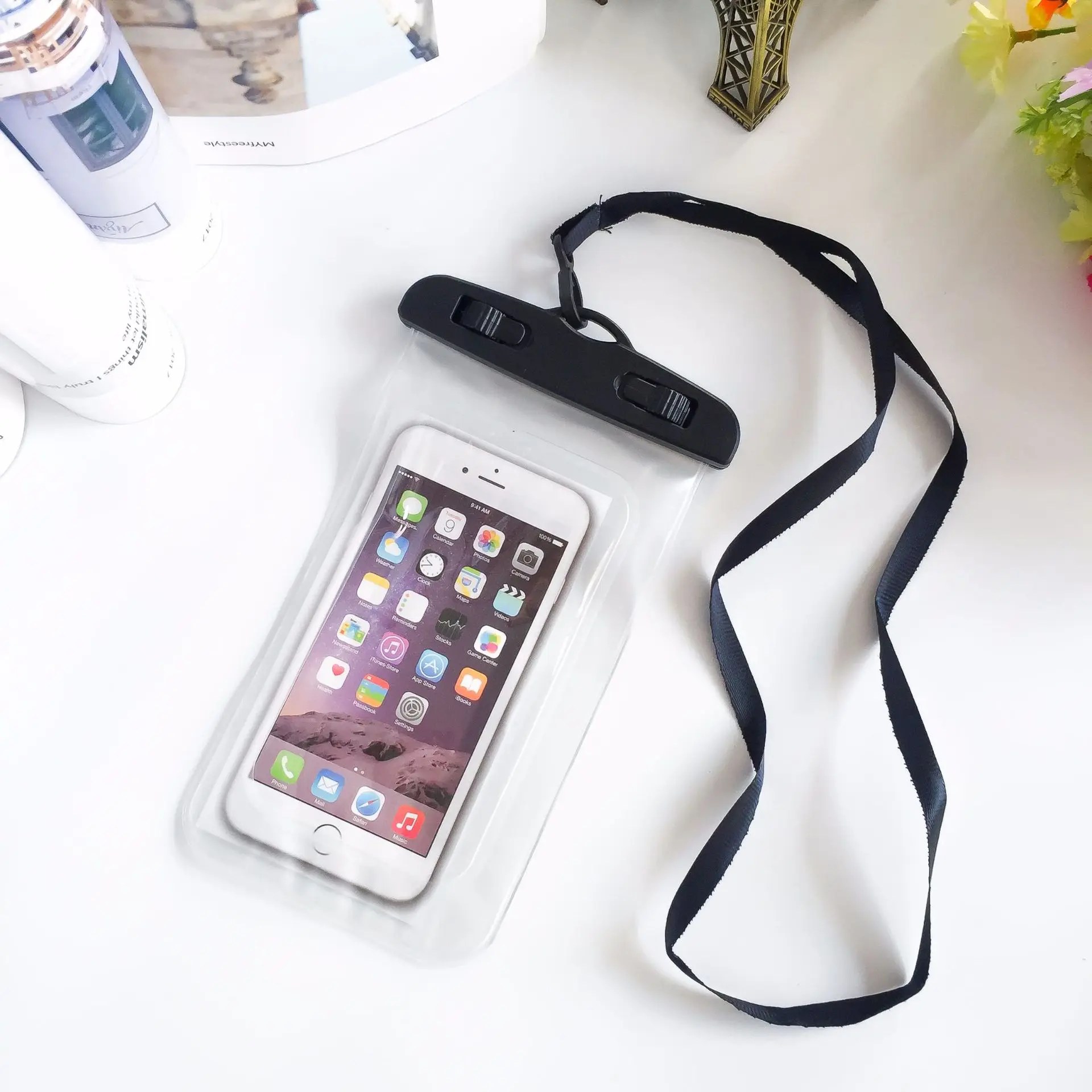 Водонепроницаемый чехол для телефона iPhone X/8 Plus чехол для дайвинга Универсальный плавательный горячий пружины фотосессия сенсорный экран водонепроницаемый чехол 6