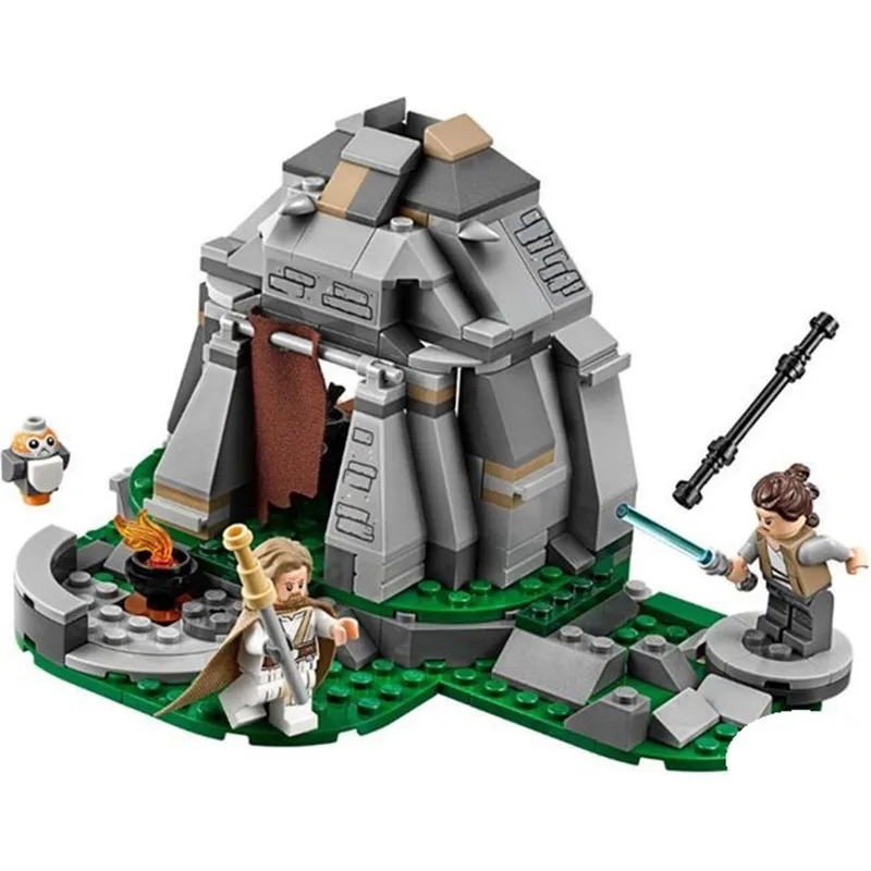

253pcs Building Blocks Compatible with Legoingly StarWarsly Series 10903 75200 AHCH-TO Training Island Toy for Children Friends