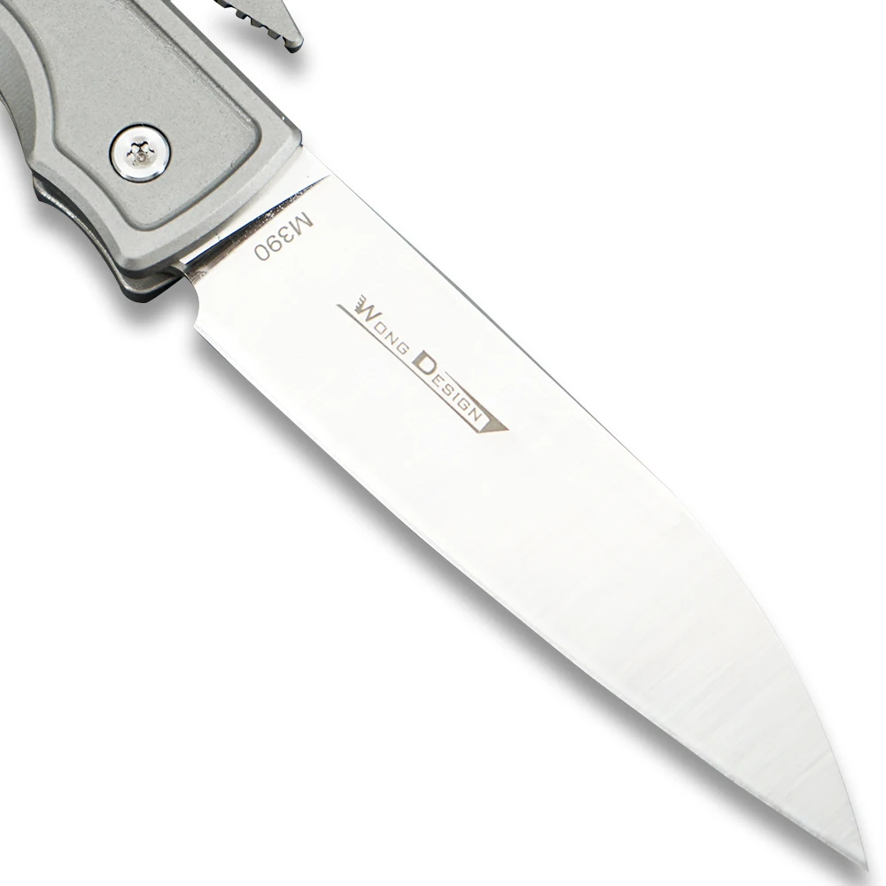TWOSUN ножи скольжения шарнир M390 складной карманный нож Походный нож охотничьи ножи выживания Открытый инструмент TC4 титановая ручка TS160