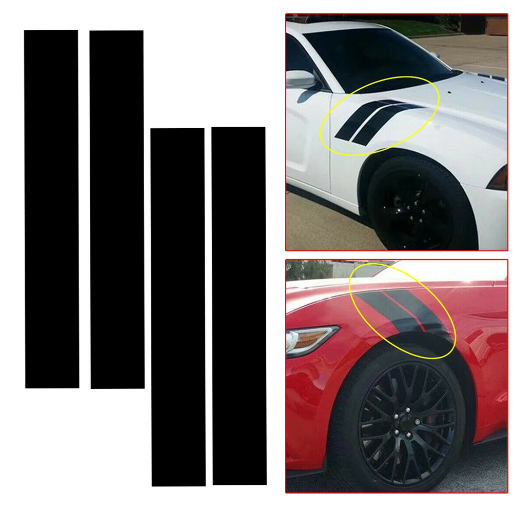 Red Rally Racing Car Styling Side Hood Hash Fender Stripes Decal red-rally-racing-car-styling-side-hood-hash-fender-stripes-decal