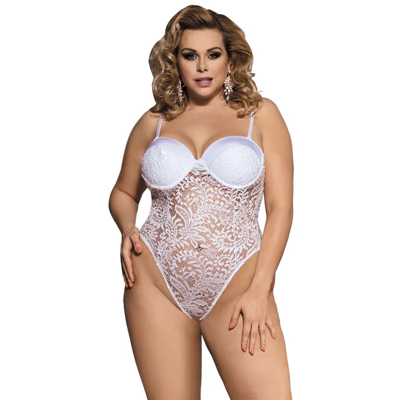 Lace Bodysuit Push-up Cup Summer Bodysuit Hollow Out Short Sexy Straps Jumpsuit Romper Bodycon Plus Size Women Body Top R80285 mesh bodysuit Bodysuits