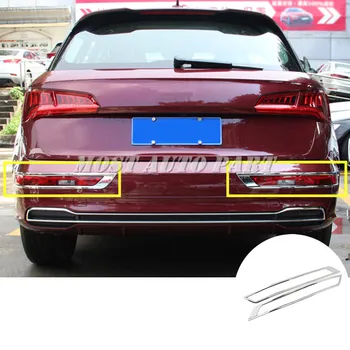 

ABS Chrome Rear Fog Light Lamp Frame Trim Cover For Audi Q5 2017-2020 2pcs Car Decoration Car Accesories Interior