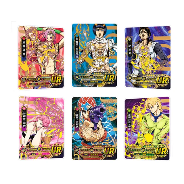 3/5Pcs Japanese Anime JoJo Bizarre Adventure jojo cards Characters Collection Cards hobby Game collectibles for Children Gifts 5
