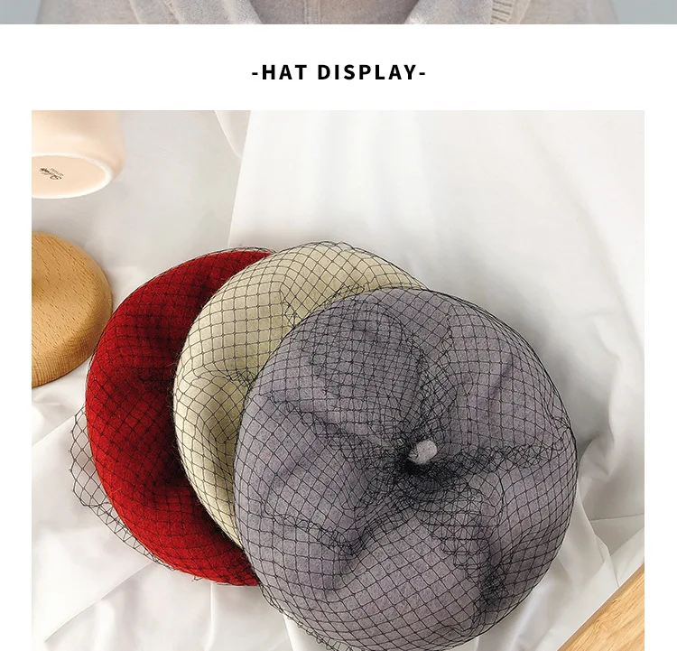 Женская шапка, сезон осень-зима, женские шапки, японский головной убор художника, сетчатый берет, зимняя шапка Mujer, французская Кепка, женская шапка Gorras Berret