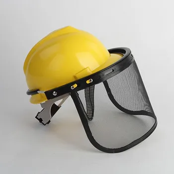 

Garden Grass Trimmer Safety Helmet Hat with Full Face Mesh Visor for Logging Brush Cutter Forestry Protection High Quality