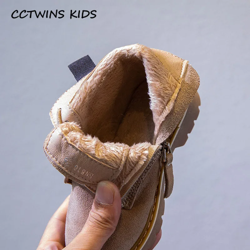 CCTWINS/детская обувь; коллекция года; зимние детские теплые ботинки martin; натуральная кожаная женская обувь для маленьких мальчиков; Модные ботильоны; MB095