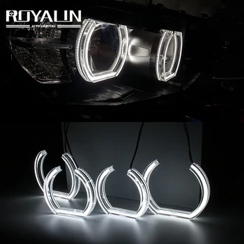 

Royalin Projector HeaLight Lens LED Angel Eyes Halo Rings Car Lights Accessories For BMW F10 F13 F30 F31 DTM Turn Signal Light