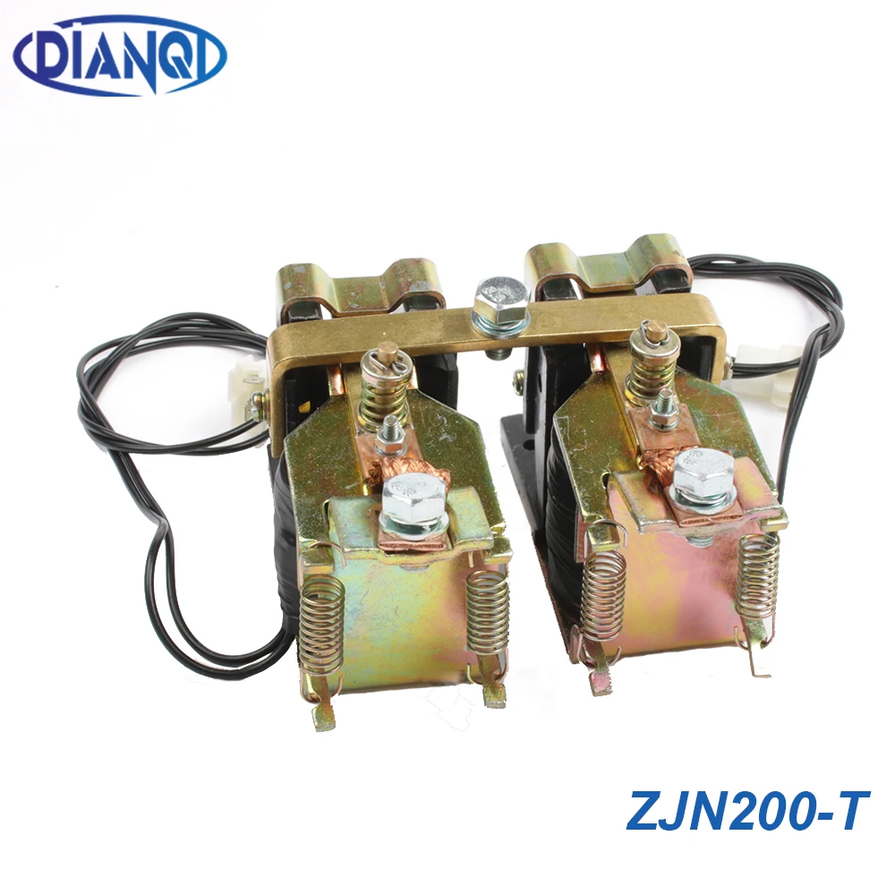 ZJN200-T 2NO+ 2NC Стиль 12V 24V 36V 48В 60В 72В 200A контактор постоянного тока для мотор грузоподъемник ZJN200-2T захватить wehicle автомобиля MS44-23