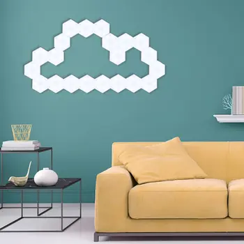 

LED Lamp Plug Touch Sensitive Lighting Hexagonal Night Light Lamps Plug Magnetic Decoration Wall Lamp