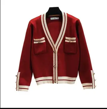 

Spring autumn sweater cardigan Pockets shawl thin coat long sleeved sweater sweaters girl front buttons knitwear TOPS
