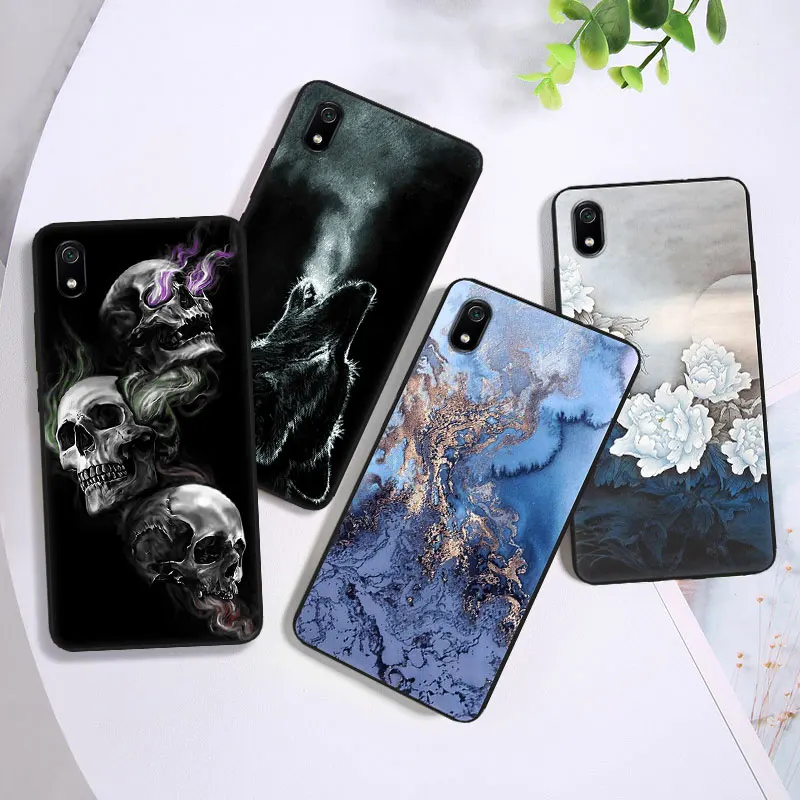 Мягкий чехол из ТПУ для Xiaomi Redmi 7 7A 7pro силиконовый 6/6A черный телефона redmi6 Тонкие