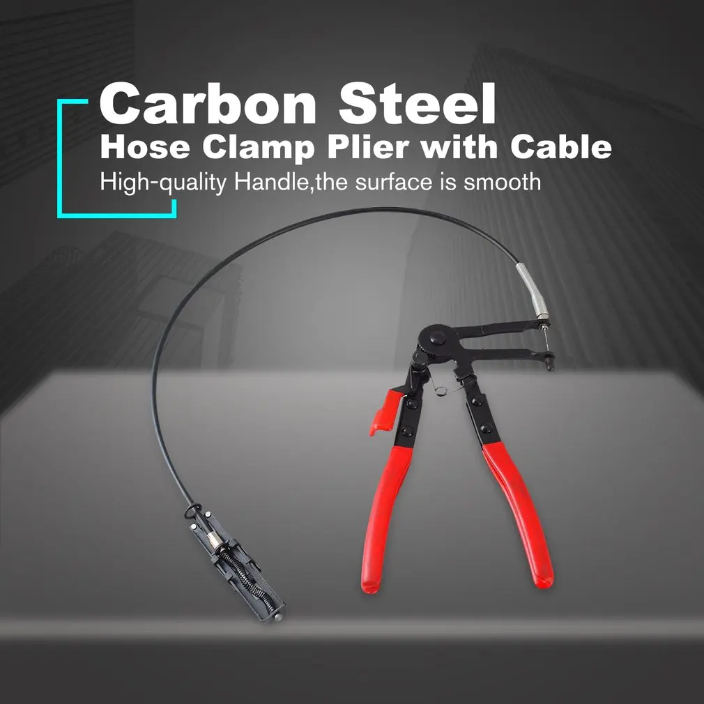 Auto Vehicle Tools Cable Type Flexible Wire Long Reach Hose Clamp Pliers for Car Repairs Hose Clamp Removal Hand Tools