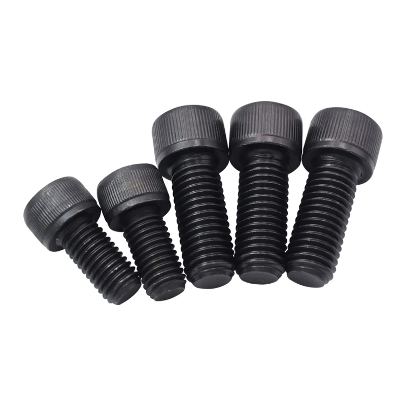 Hexagon Socket Screw Hex Socket Cap Screw Carbon Steel Screw 1 Piece Fine Thread Hex Hexagon Socket Head Cap Screws M8 M10 M12 M14 M16 Black carbon steel Allen Bolts Pitch 1.0/1.25/1.5