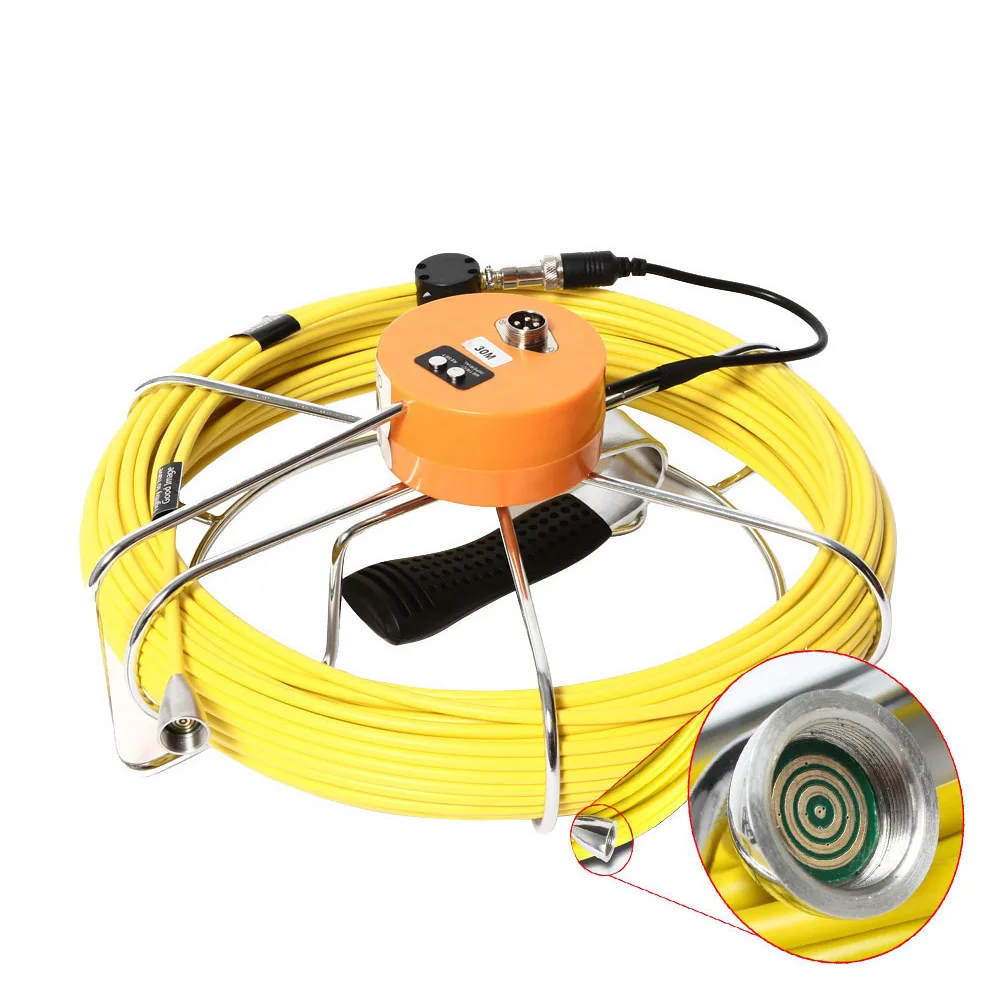 50M Replacement Cable for Under Water Sewer Drain Pipe Wall Inspection Camera Waterproof Video