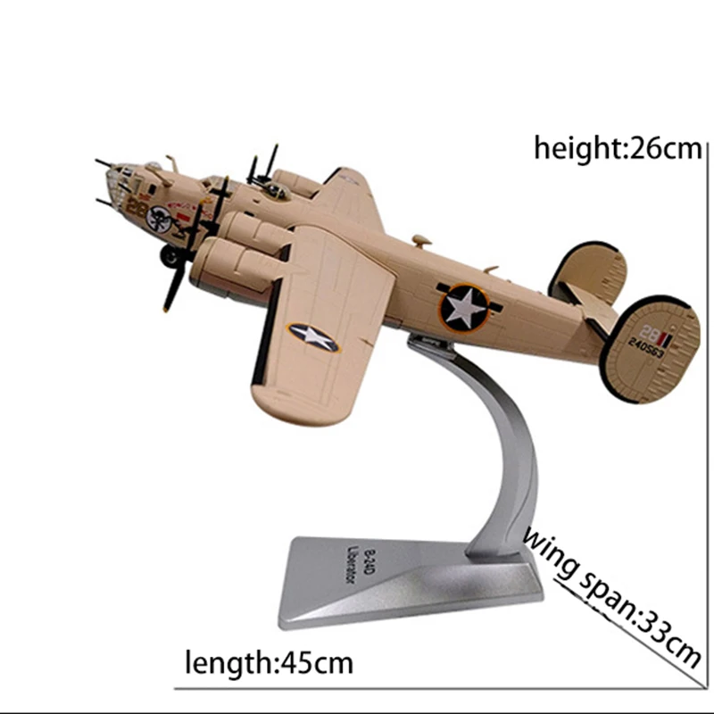 1/72 масштаб сплава тяжелый бомбер B-24D самолет воздушного флота США B24D модель самолета игрушка "самолет" Дети подарок для коллекции