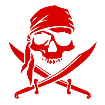 

Creative Skulls Blades Pirates Cartoon Graffiti Car Stickers Decals Funny Motorcycle Auto Cover Scratches Waterproof PVC15*14cm