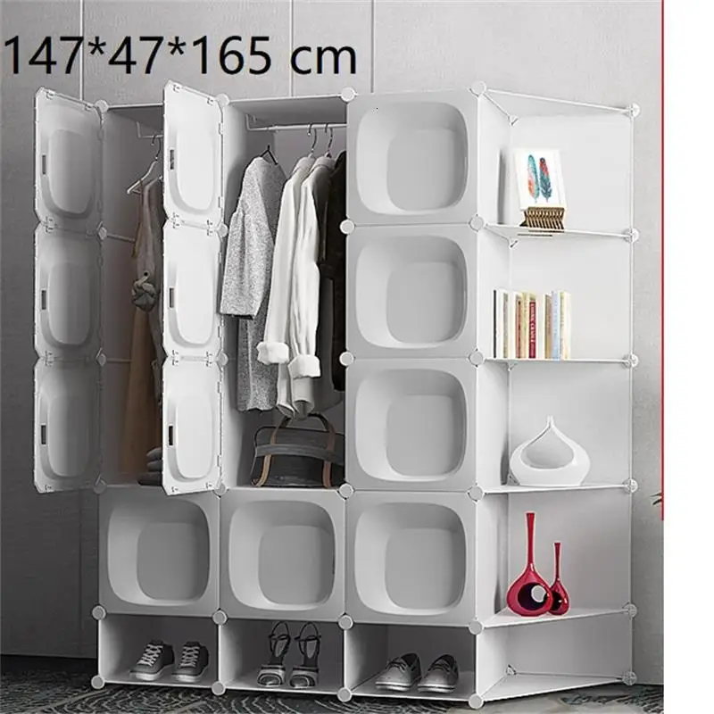 Tela Armario Garderobe Armoire Range Moveis Para Casa мебель для спальни шкаф Guarda Roupa Mueble De Dormitorio гардероб - Цвет: Version J