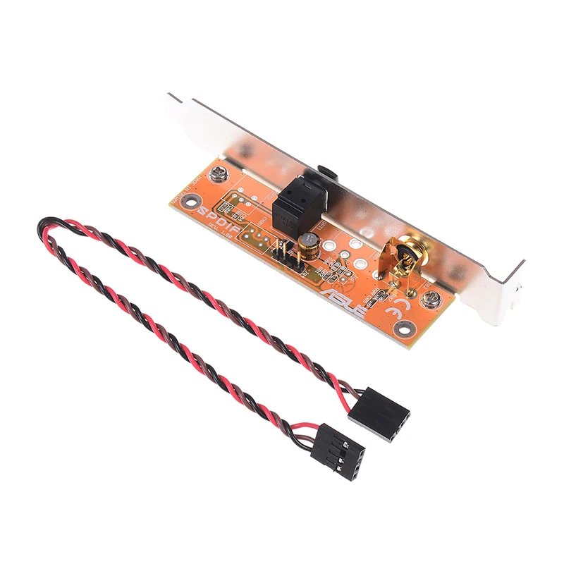 Spdif Optical And Rca Out Plate Cable Bracket For Pc Motherboard Black