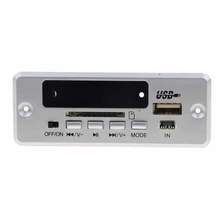 BT SD USB FM Aux Радио MP3 плеер встроенный Автомобильный USB Bluetooth Hands-free MP3 декодер плата модуль аудио переоборудование