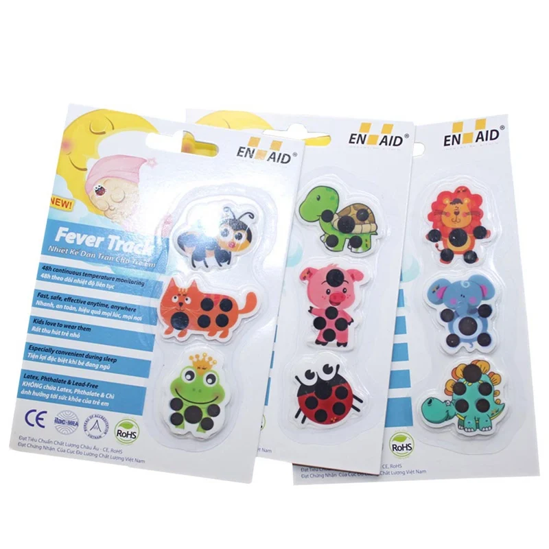 

Kids Children Baby Care Cartoon Forehead Thermometer Sticker Thermometers