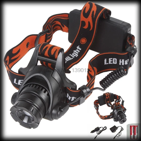 by dhl or ems 50pcs 2000LM Powerful U2 LED Headlamp Led Linterna