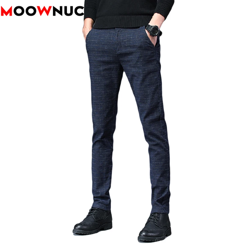 

2021 Autumn Men's Fashion Pant New Casual Trouser Sportswear Male Spring Full-Lengt Cotton Hombre Business Streetwear MOOWNUC