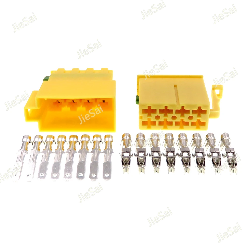 

8 Pin Automobile Male Plug Female Socket 2.8 Series Auto Plastic Housing Plug Yellow Car Unsealed Cable Connector