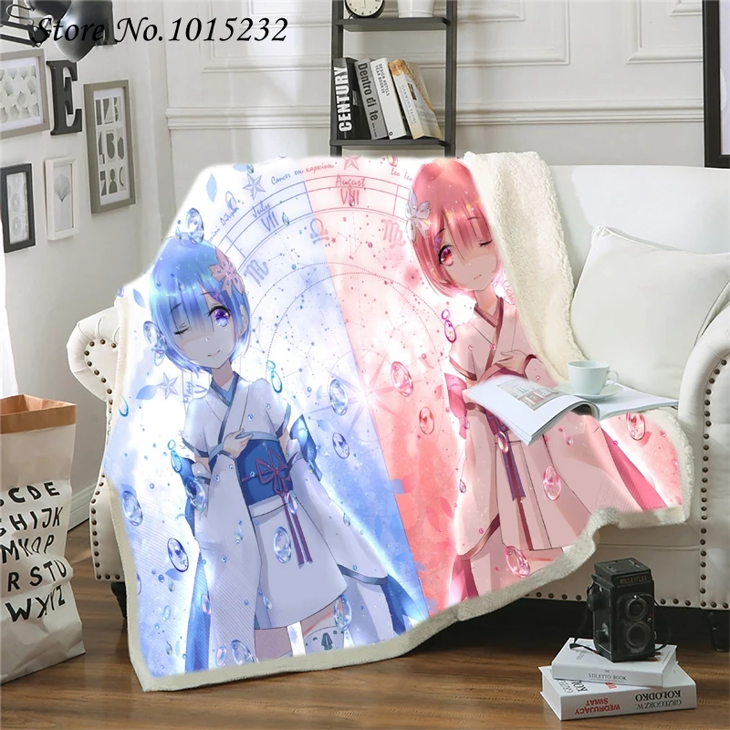 

Re: Life a Different World from Zero Rem 3D Print Throw Plush Sherpa Blanket Thin Quilt Sofa Chair Bedding Supply Adults Kids 01