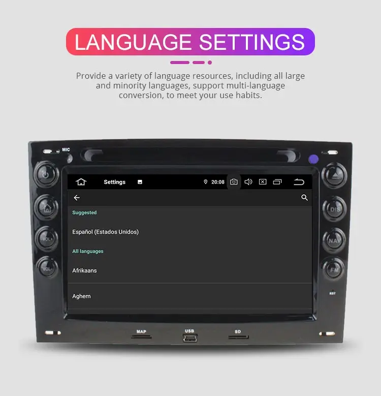 Excellent Besina Android 9.0 Car DVD Player for Megane Fluence 2002-2010 GPS Navigatio 2 Din Car Radio Stereo Multimedia Autoaudio WIFI 11