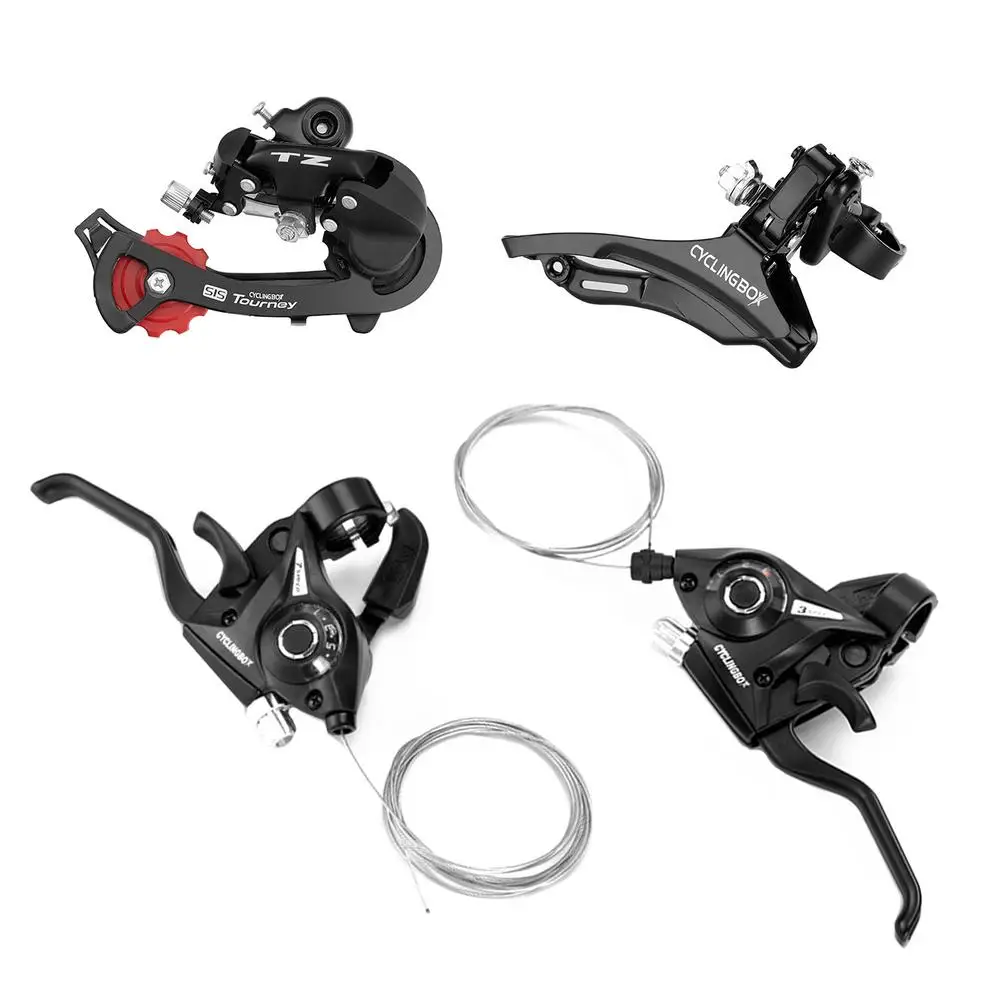 Bicycle Transmission Set 3X7 Speed Front Derailleur Rear Derailleur Right Left For Mountain/city Bikes rear derailleur bike derailleur