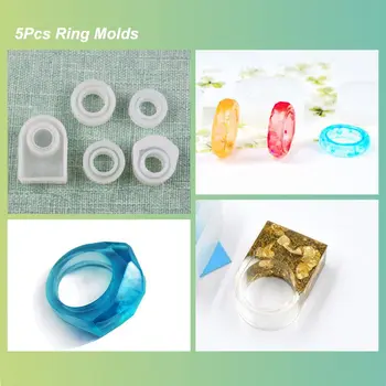 

Resin Jewelry Molds,30pcs Silicone Jewelry Molds, Epoxy UV Resin Molds Including Resin Bangle Molds, Pendant Molds, Ring Molds,