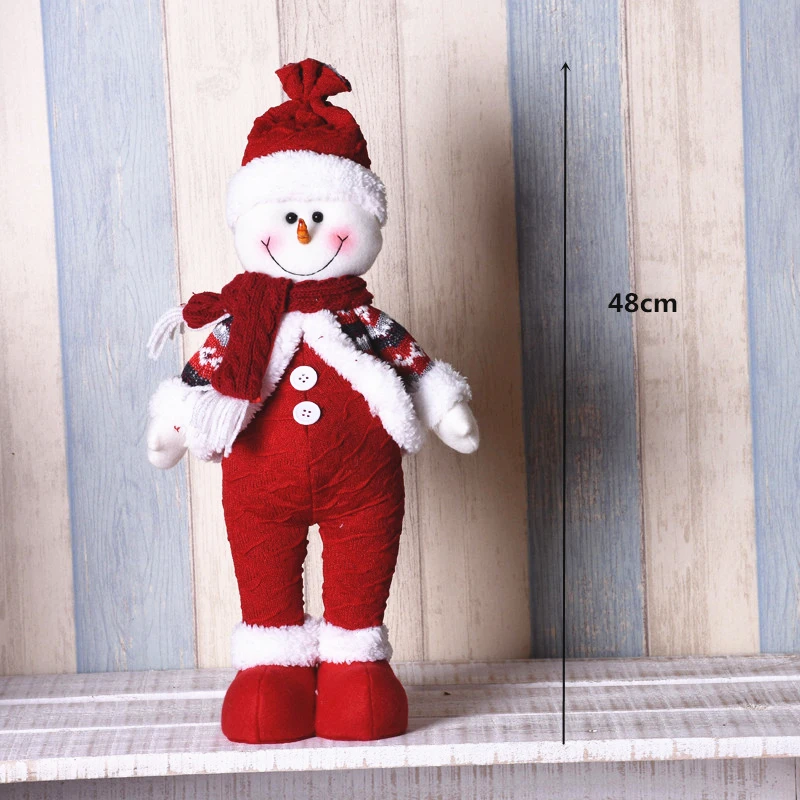 247Snowman Рождественское украшение Санта Клаус Снеговик олень кукла украшения кулон Рождественский подарок на год Regalos De Navidad для дома - Цвет: 247Snowman