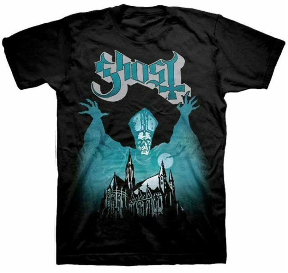 Новый Ghost Band Opus одноименный альбом черная металлическая рубашка (SML-2XL) badhabitmerch