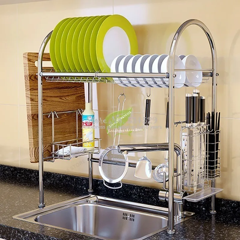 38%Kitchen Organizer and Storage Sink Drying Rack Does Not Rust Wall Hooks for Pots Pans Storage Sh - 4000225962103