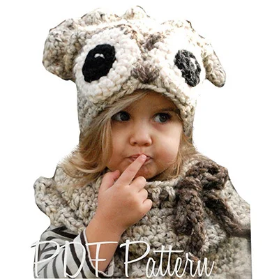 YAOYAO BEAR/Новые шапки для мальчиков и девочек 3-9 лет, детская шапка на зиму, осень, весну, теплая детская шапка унисекс, 2 предмета, шапка и шарф для девочек и мальчиков - Цвет: Girls Hats