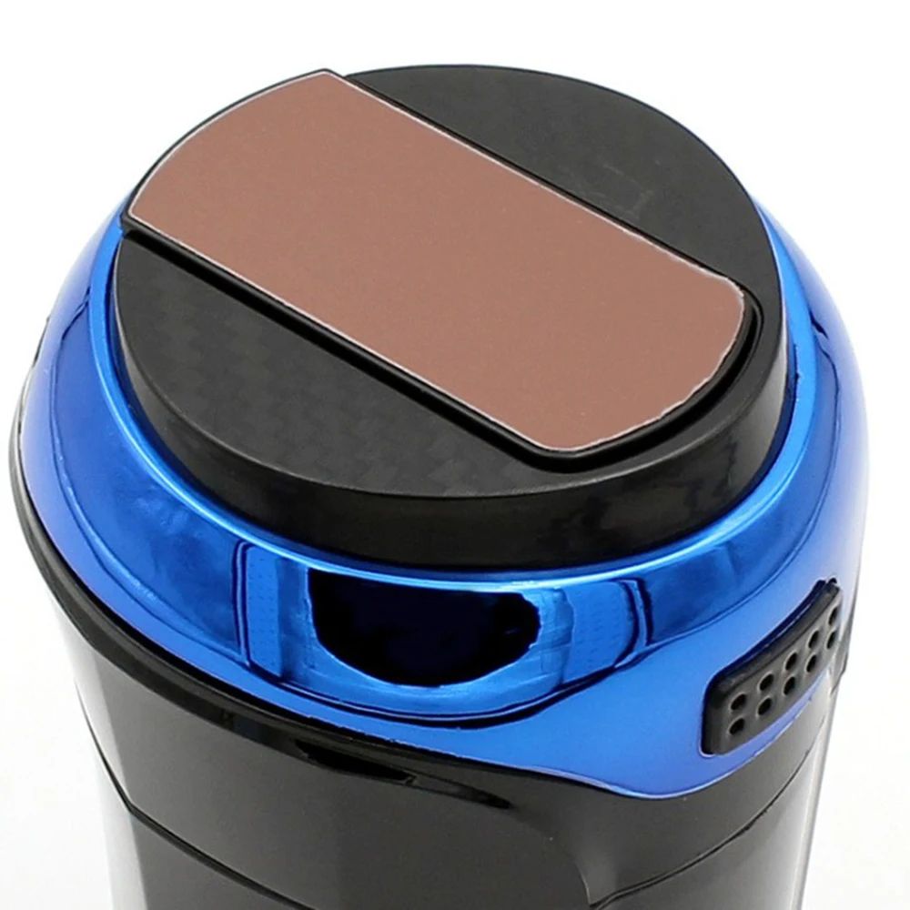 

Car Smoking Ashtray Stainless Steel With LED Detachable Cigarette Lighter USB Solar Button Cell Charging Multifunctional Holder