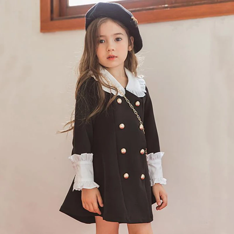 Детские платья Феи для девочек 4, 5, 6, 8, 10 лет, кружевные вечерние платья с пуговицами в стиле пэчворк, Брендовое платье