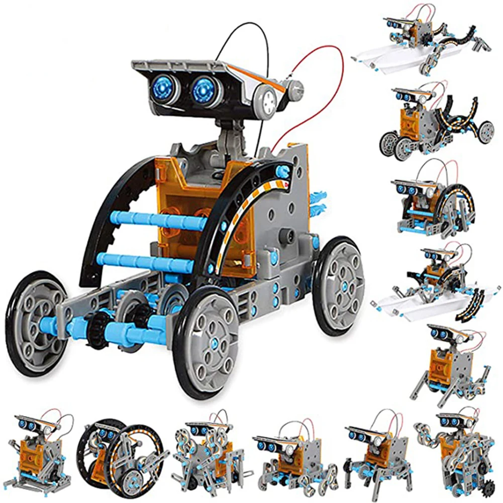 Solar Robot Kits High-Tech Science Toys for Boys and Girls Intellectual 12 In 1 Development Physics Ducational Kids | Игрушки и хобби